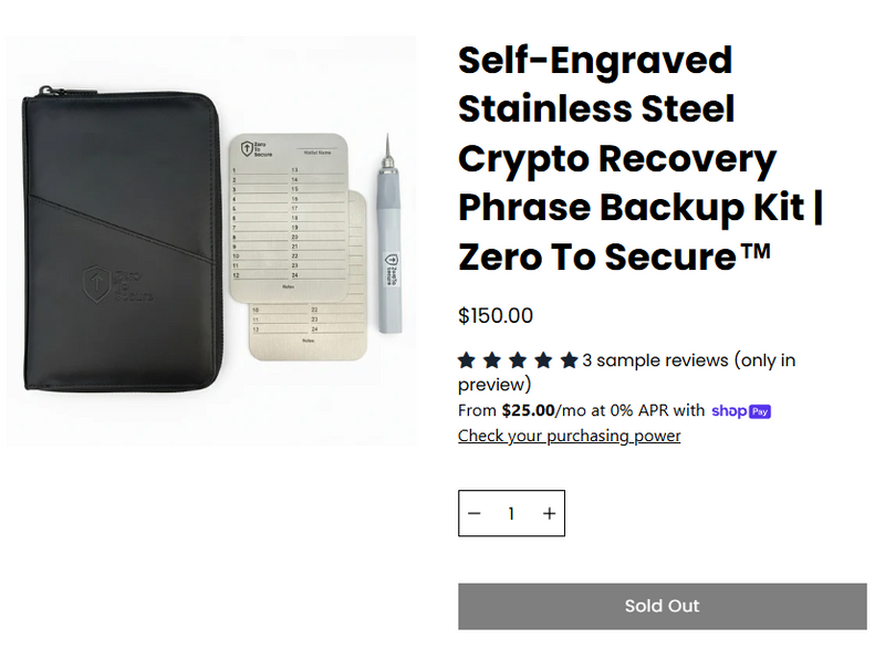 Order Your Zero To Secure™ Kit